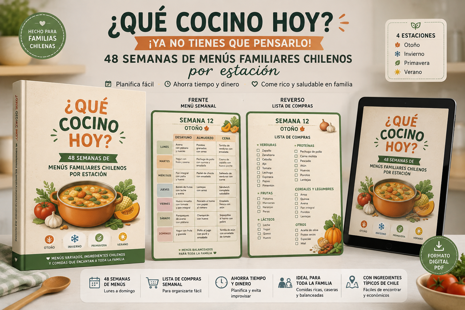 ¿Qué cocino hoy? ¡Ya no tienes que pensarlo!